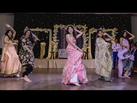 indian-wedding-reception-dance---couple's-love-story-(skit)-|-bollywood-dance-|-sangeet-choreography