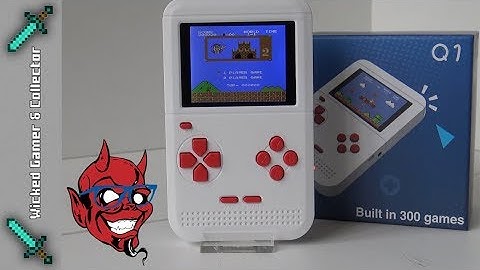 Powkiddy Q1 / 8bit 300 in 1 - Multi Retro Video Gaming GameBoy Clone Review