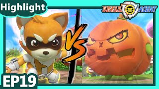 【Jungle Agent S1 Highlight】EP19 Huge Pumpkin Monster | Power Heroes | Robot Cartoon | For Kids