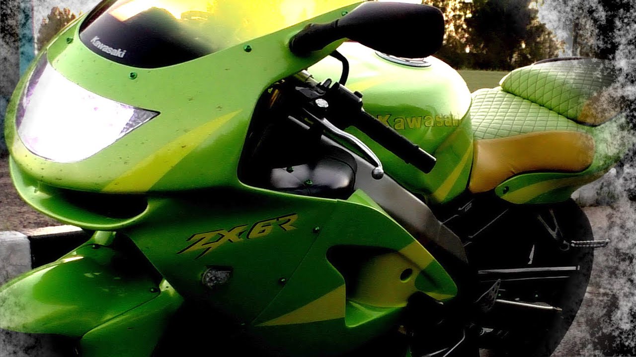 Kawasaki Ninja zx6r. Мот помолодел и валит! Первый выезд. Очень