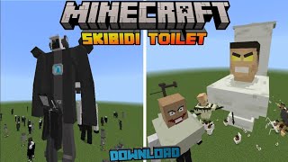 Skibidi toilet modded for Minecraft