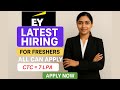 EY 🤯🔥 Latest Hiring For Freshers | BE/Btech/MCA/PG | All can apply #ey #hiring #offcampusdrive