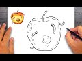How to draw Rotten Apple - Rotten Apple Drawing Ideas