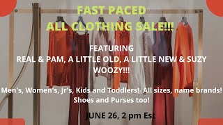 FAST PACED CLOTHING SALE!!!  REAL, PAM AND SUZY WOOZY!!