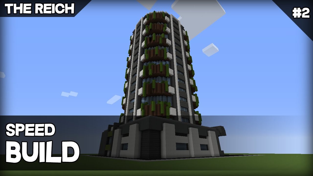 MINECRAFT: SPEED BUILD EDIFICIO MODERNO #2 - YouTube