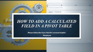Rounding numbers in a Pivot Table with a calculated field