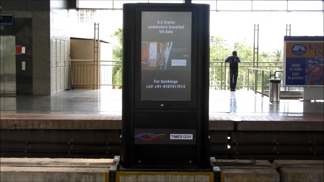 Times OOH Digital Network at Mumbai Metro.