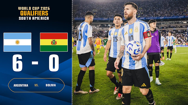 Hat-trick - Lionel Messi , Argentina 6 - 0 Bolivia | WORLD CUP 2026 SOUTH AMERICA QUALIFIERS