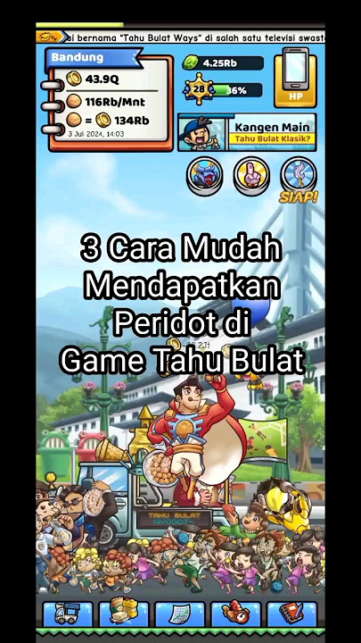 3 Cara Mudah Mendapatkan peridot di game Tahu Bulat#viral #indonesia #tahubulat #tipsandttricks #mlb