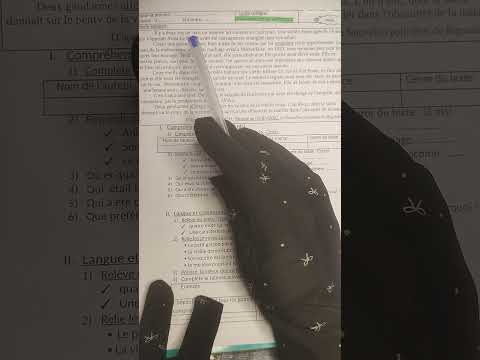 3ème année collège contrôle N1/2ème semestre compréhension et langue اللغة الفرنسية الدورة التانية