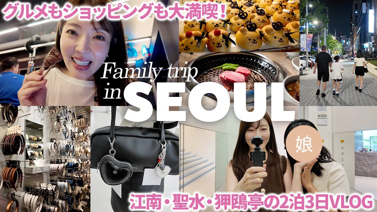 【韓国vlog】最新ソウル2泊3日🇰🇷ショッピング・カフェ・グルメの大満足&おすすめスポットも紹介してます🛍️✨【大野真理子】