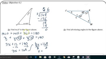 G Obj 4.2: SWBAT find angles of triangles using the Triangle Sum Theorem.
