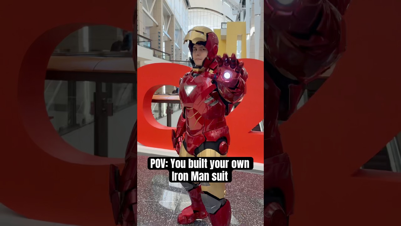 I finished making my Iron Man suit! - #shorts #ironman #3dprinting #disney #marvel #cosplay #3d #diy