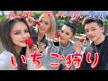 nutsモデルの姐さん達といちご狩り🍓