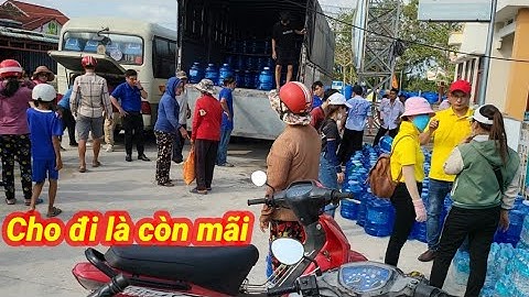 Viện trợ nước ngọt về Bình Xuân , Gò Công Đông , Tiền Giang.