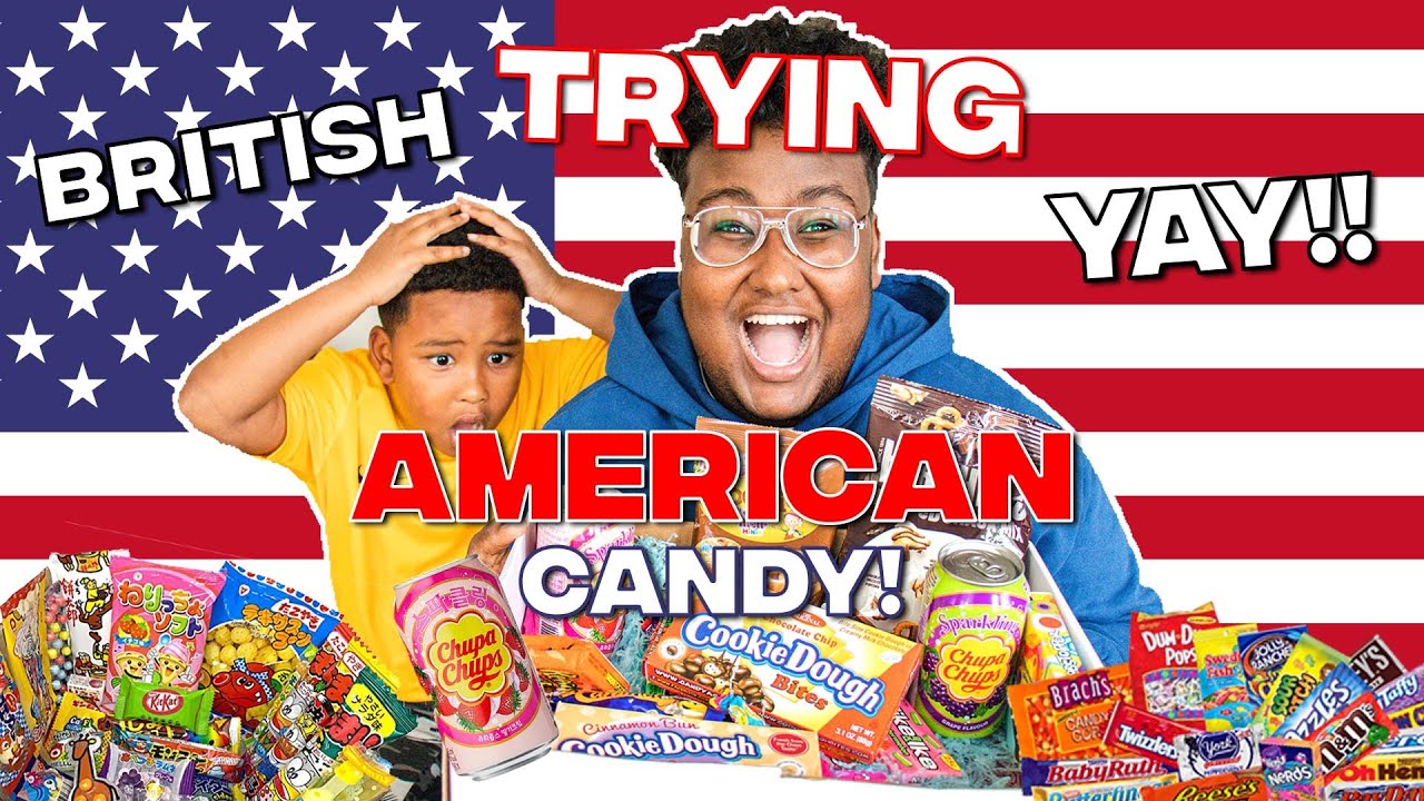 BRITISH TRYING American Candy!!... Japanese Candy /W MAHIR