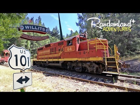 The Redwood Highway - Skunk Train & Willits California