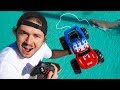 RC CAR CATCHES CANAL MONSTER FISH!
