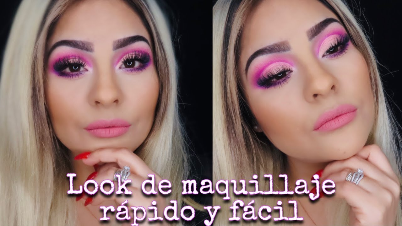 MAQUILLAJE ROSA FUCSIA| BeautyByMari - YouTube