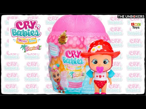  Cry Babies Magic Tears Tropical World - Beach Babies Series   8+ Surprises, Accessories, Surprise Doll - Great Gift for Kids Ages 3+ :  Toys & Games