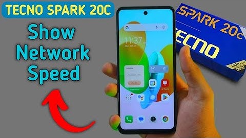 Tecno Spark 20c internet speed kaise show kare, how to show network speed on status bar in tecno, st