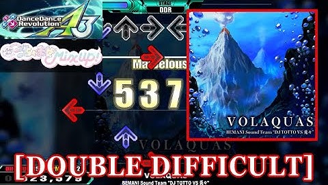 【DDR A3】 VOLAQUAS [DOUBLE DIFFICULT] 譜面確認＋Clap