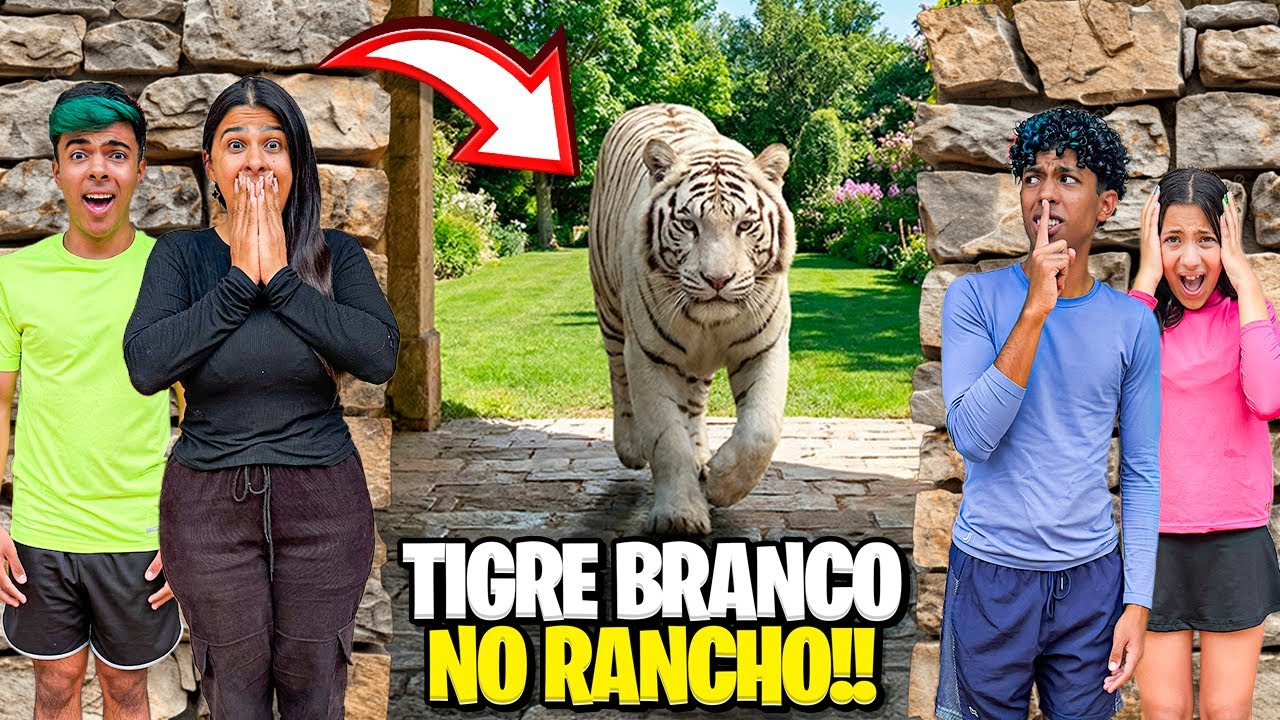 UM TIGRE BRANCO RARO NOS PERSEGUIU!! Conseguimos fugir?