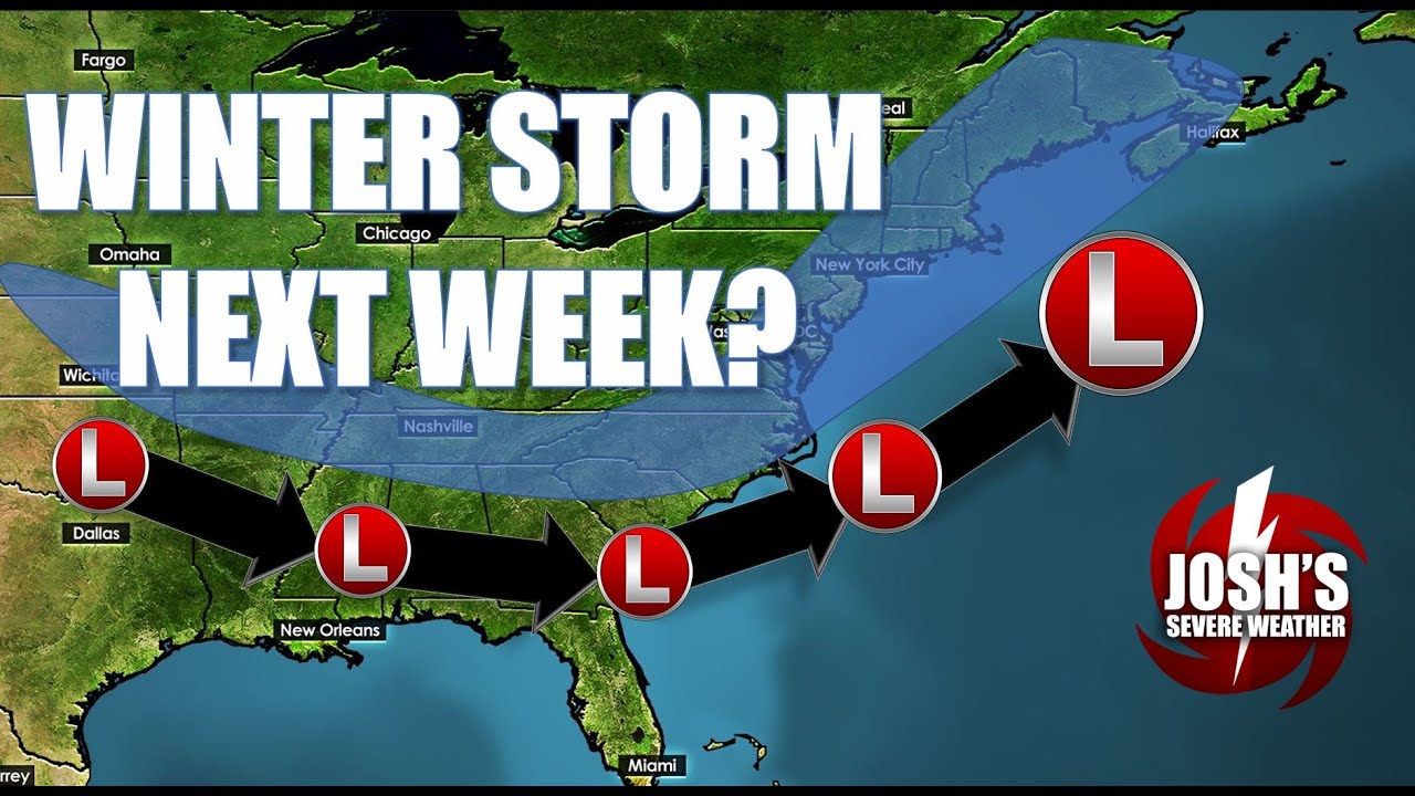 Winter Storm Chance is Increasing for the South Later Next Week - YouTube