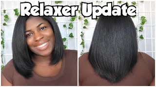 DIY RELAXER TOUCH-UP AT HOME, START TO FINISH ( neutralize, deep condition, blow dry, flat iron)