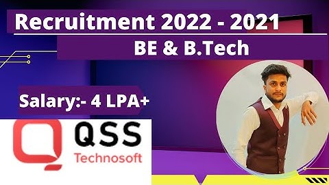 QSS Technosoft Off Campus Drive For 2022 & 2021 Batch | QSS Recruitment 2022 | QSS Hiring 2022 #job