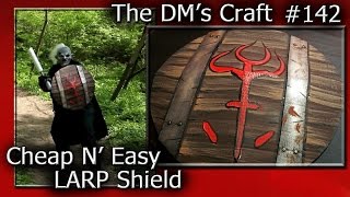 Cheap N' Easy LARP SHIELD Out of Cardboard (DM's Craft#142)