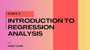 Basic Econometrics Series PART 1- Introduction to regression analysis