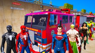 O Homem-Aranha Caiu na Armadilha do Coringa! Super-Heróis Ajustam Carros - GTA 5
