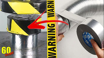60 SECONDS Experiment - HYDRAULIC PRESS VS Duck Tape | CRASH TEST
