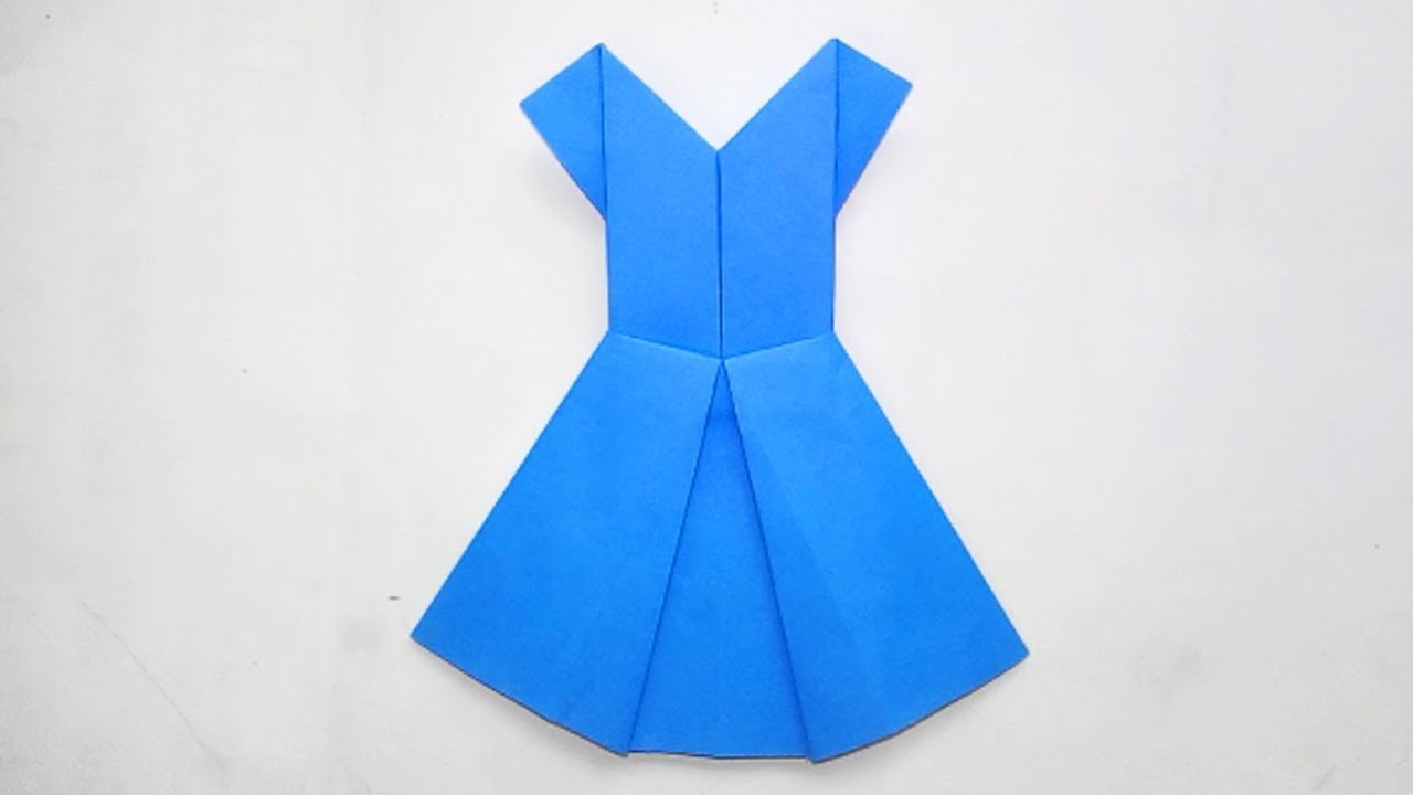 How to Make Origami Dress || DIY Paper Craft Ideas #64 - YouTube