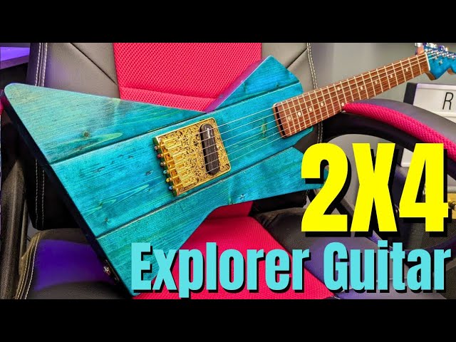 Building Explorer Guitar from Scrap 2x4 Wood