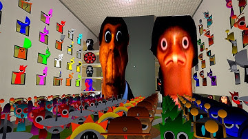 RED Obunga & Big Aughh, Sprunki Nextbots Mr Sun Mr tree Horror Lobotomy Geometry Dash Emoji in Gmod!