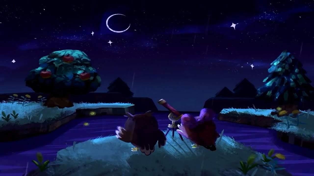 a rainy island animal crossing new horizons ost + thunderstorm