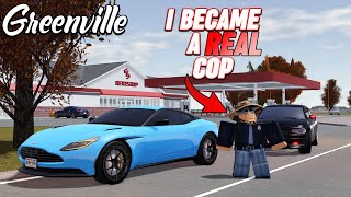 I BECAME A REAL COP IN GREENVILLE... || ROBLOX - Greenville Roleplay screenshot 4