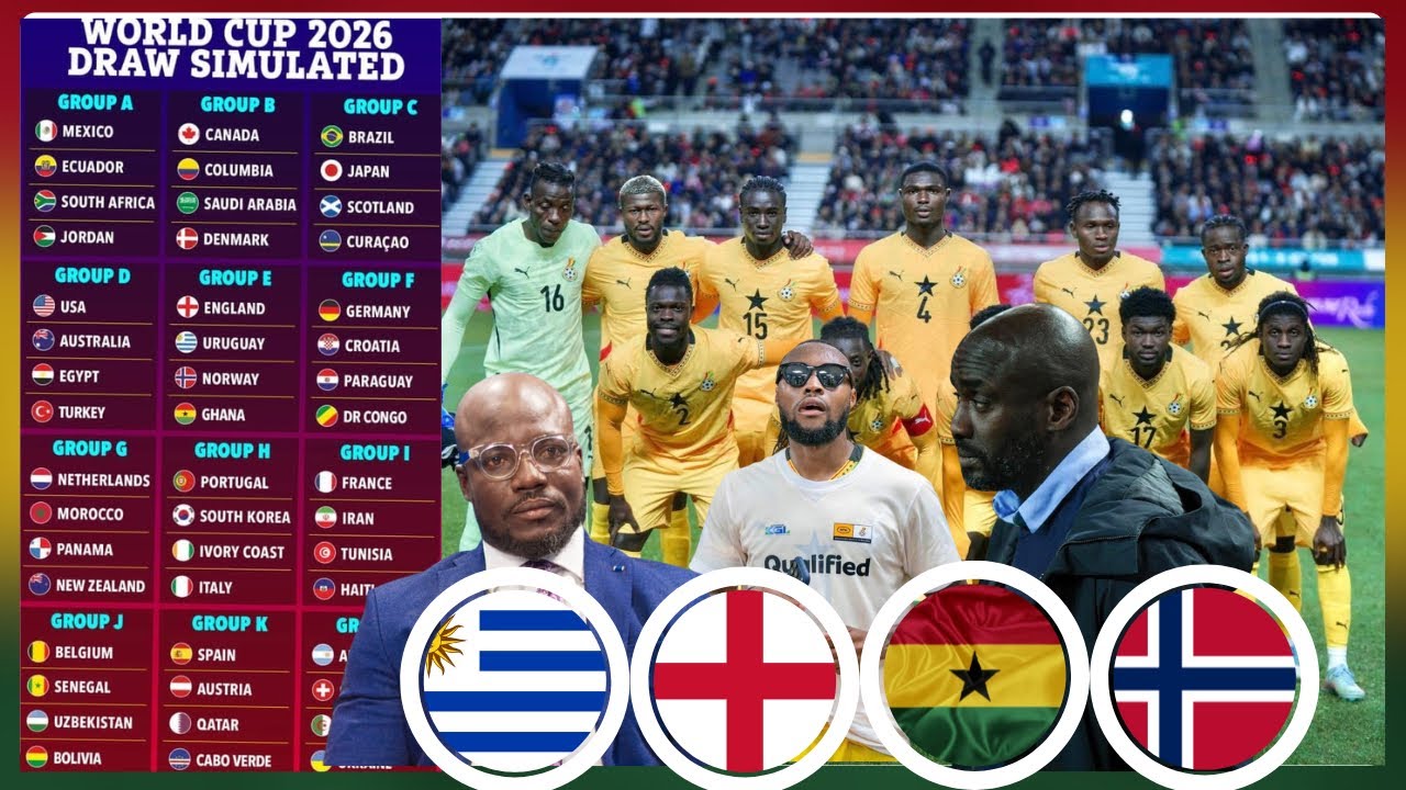 2026 FIFA WORLD CUP DRAW : GHANA SET FOR GROUP OF DĚÆTĦ WITH ENGLISH ...