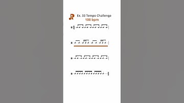 Rhythm Exercises Tempo Challenge 33 60 bpm 80 bpm 100 bpm 120 bpm 150 bpm #learnmusic #challenge