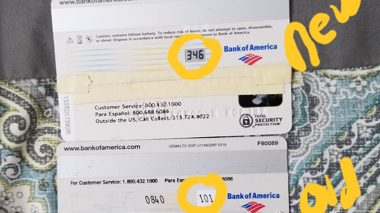 Introducing New Bank Of America Debit Card With Digital Security Code Youtube