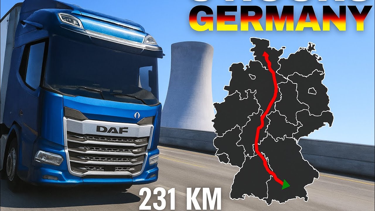 Driving 231 KM Across Germany with a DAF Truck | 3 Hours Journey - YouTube
