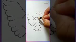 Como desenhar uma aguia facil