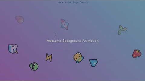 Awesome Emoji Animated Background. HTML & CSS Only.