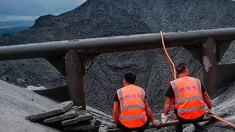 Barge Unloading 3300 Tons of Crushed Ore - Part 2 - Fast Conveyor - Vlog of Work on Barge