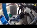 deranged man tries stealing semi truck