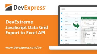 DevExtreme JavaScript Data Grid: Export to Excel API