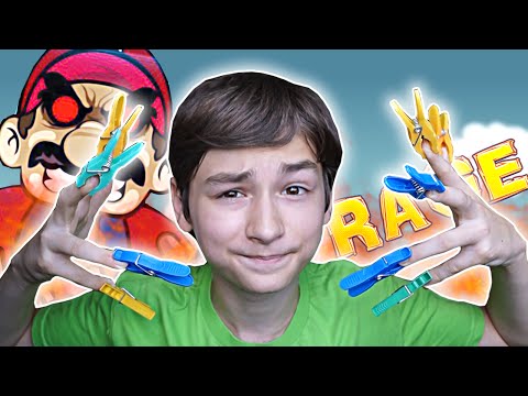 Видео: КОФЕ С ПРИЩЕПКАМИ! | Unfair Mario + Clothespin CHALLENGE!