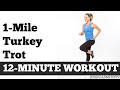 1-Mile Turkey Trot |  Fast Paced Walking Workout Full Length Low Impact Home Exercise Video